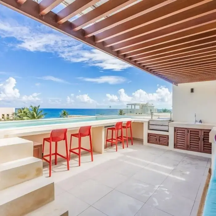 Tortuga Azul Private Terrace Rooftop Pool W BBQ Beach Access 11 Pools Beach Club