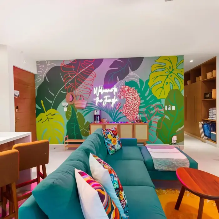 3 Bedroom Jungle Vibes Condo in Akumal Beach Access Rooftop Pools