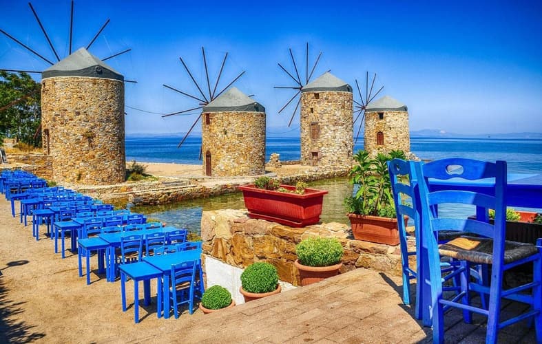 Obraz - Türkiye with Greek Beaches of Chios