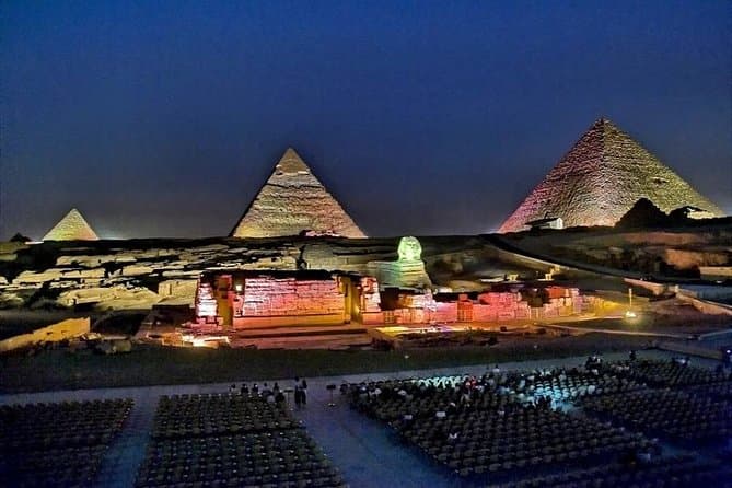 Bild - Sound and Light Show at the Pyramids,Cairo, Egypt
