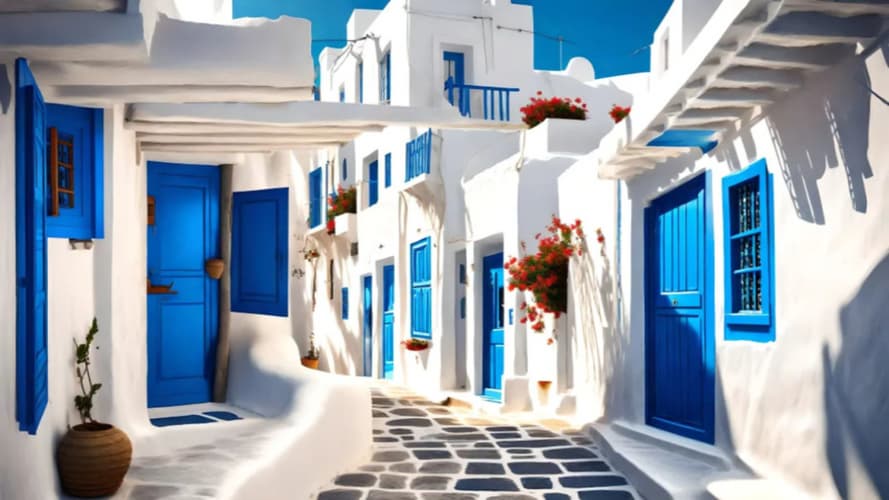 Obraz - Combiné Athénes, Mykonos