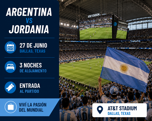 Imagen - Argentina vs Jordania | Hotel Marriot Downtown - CATEGORÍA 2