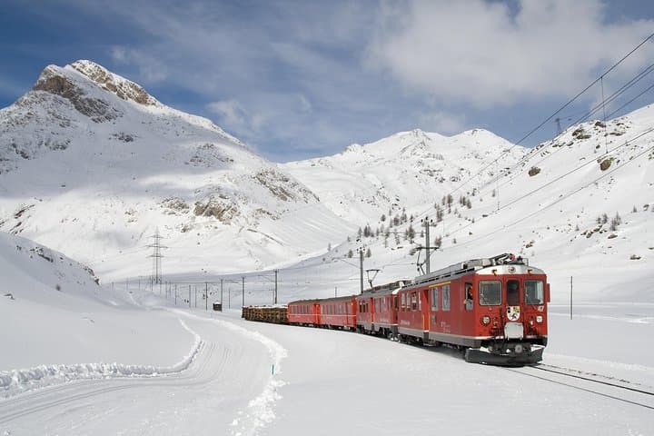 Image -  Bernina Express Train Milan - St. Moritz