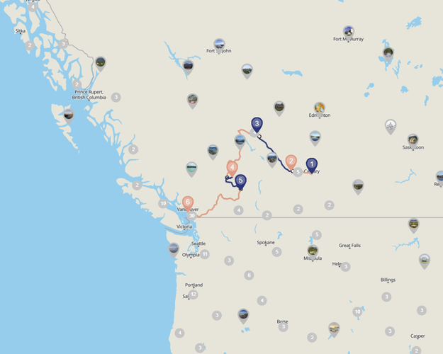 Beeld - Fly & Drive 1 Way West Canada