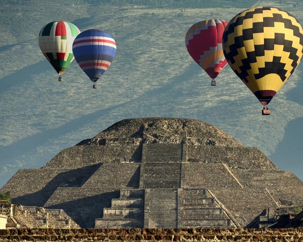 Imagen - Teotihuacan, Mexico - visita guiada por la zona arqueológica y paseo en globo al amanecer
