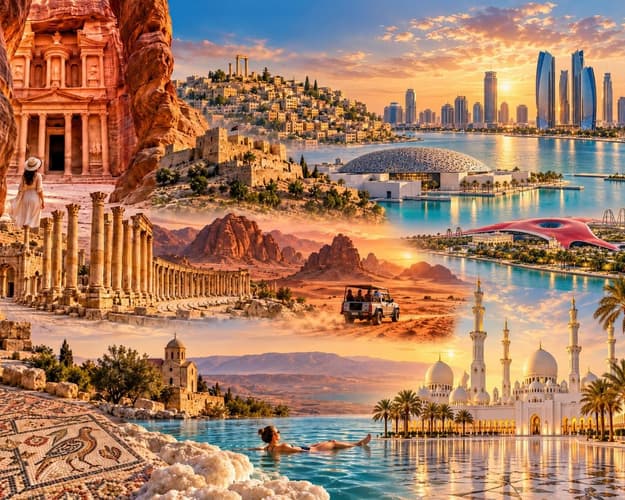 Image - Les Perles de la Jordanie & Adu Dhabi