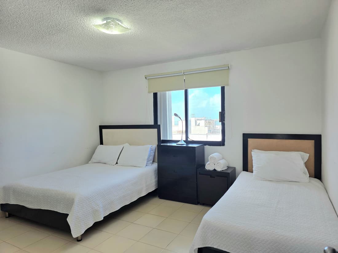 Oceanfront white sand beach condo