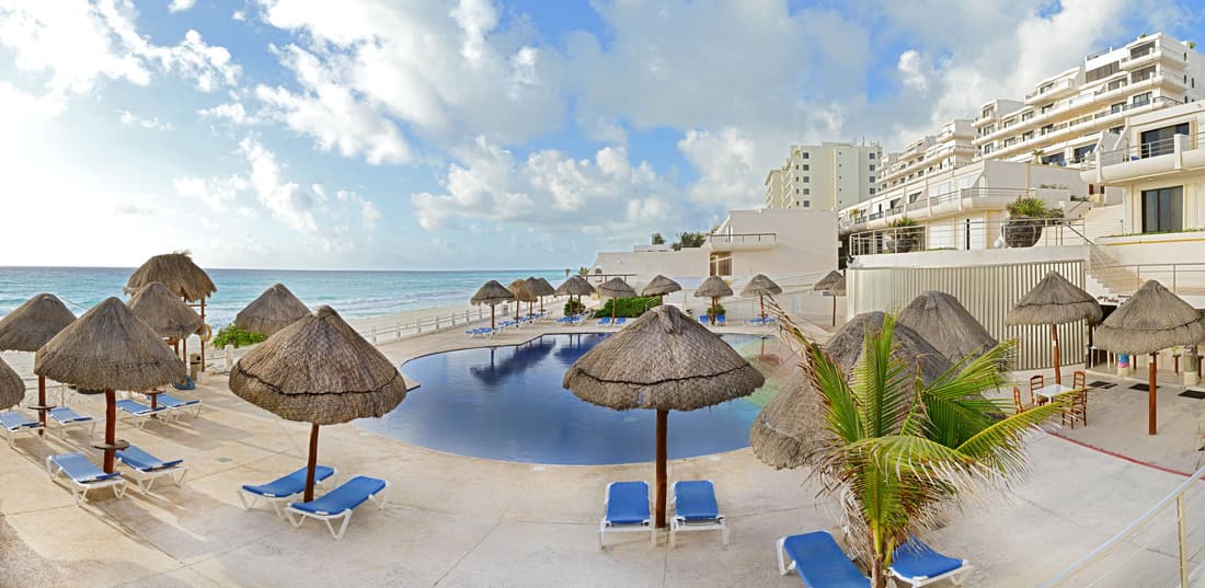 Oceanfront white sand beach condo