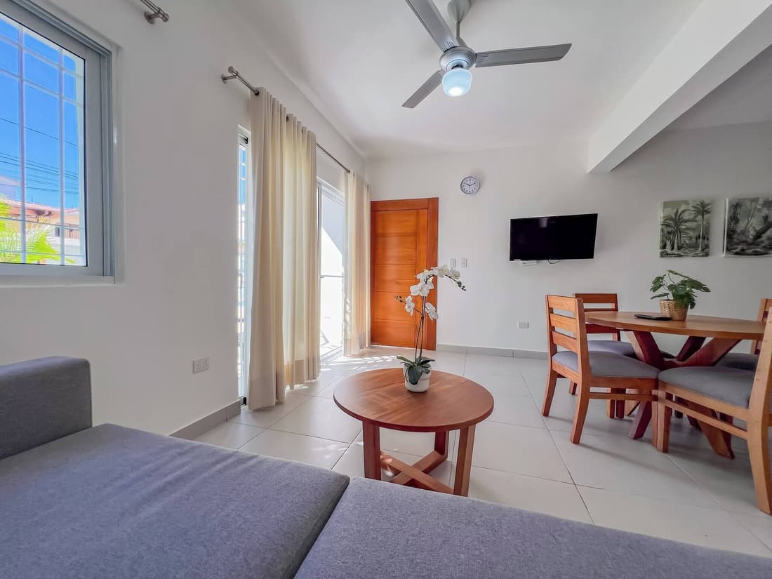 New 2BR APT in Sosua Town, Close to Strip and Next to Supermarket