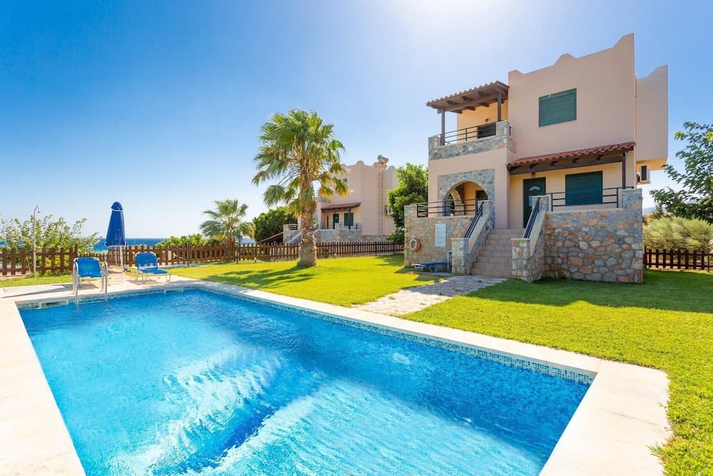 Andreas Beach Villa Large Private Pool Walk to Beach Sea Views A C Wifi Car Not Required - 1654
