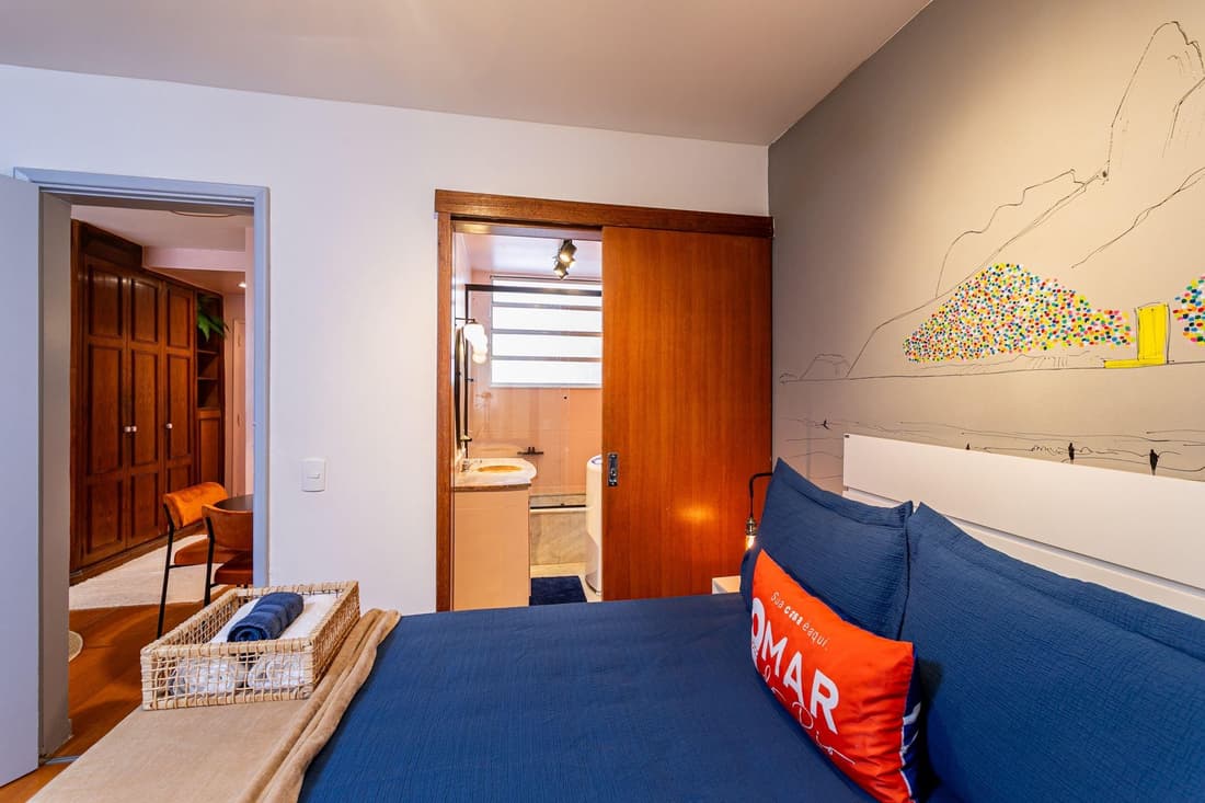 Quarto&Sala a 550m da Praia de Ipanema | PFA58/804