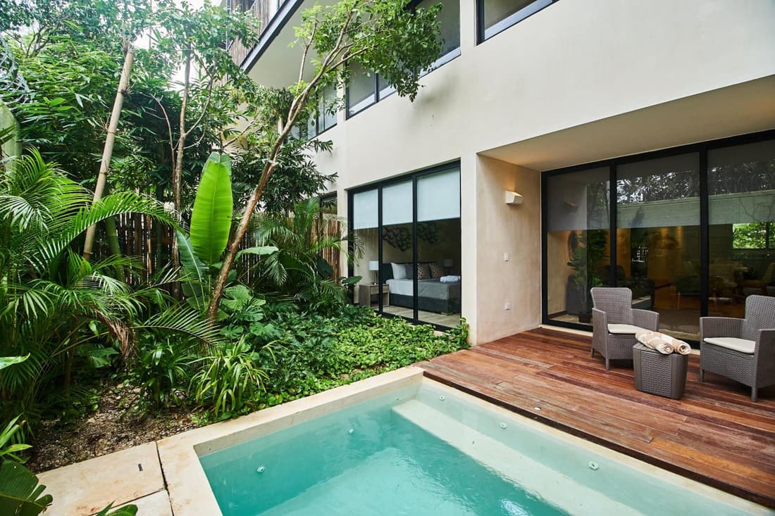 Spacious Aldea Zama Ground Floor Condo with Private Pool