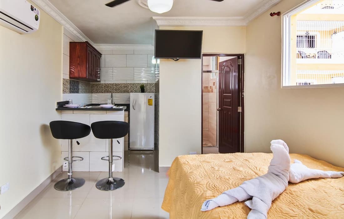 Cozy Studio Kitchen Fast 300 Mbps Wi-Fi Near SDQ Airport Santo Domingo Este