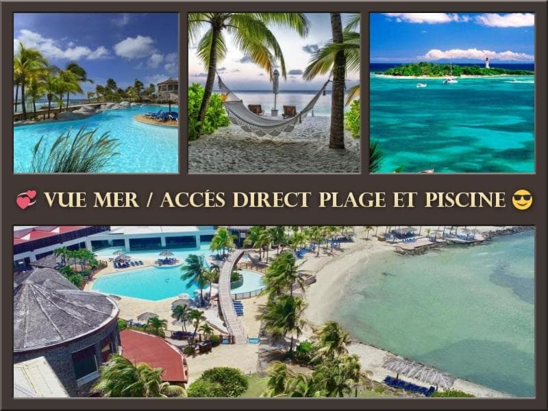 Très bel appartement avec Vue Mer, Accès Direct à la Plage et Piscine surveillée