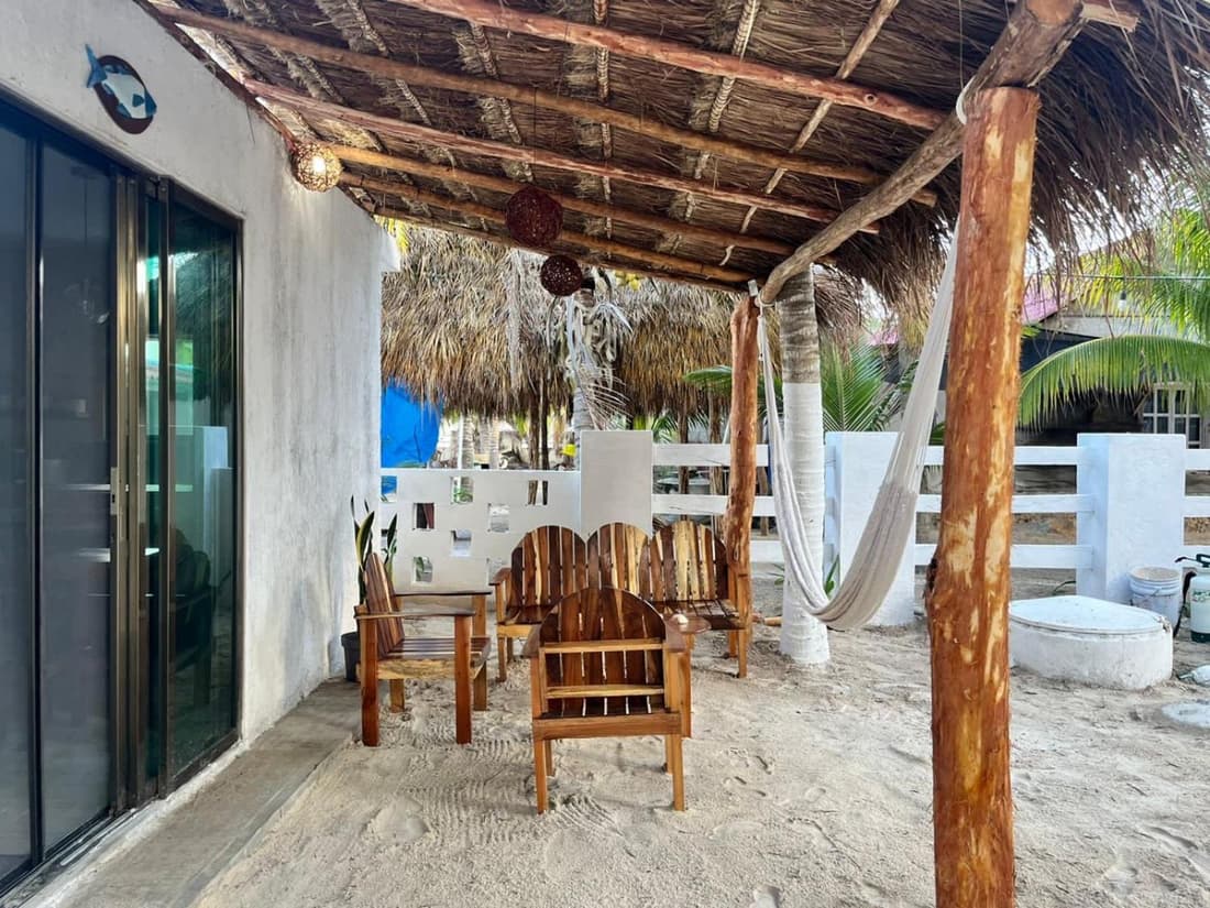 Loft gaviota vista jardín 15 mts de playa
