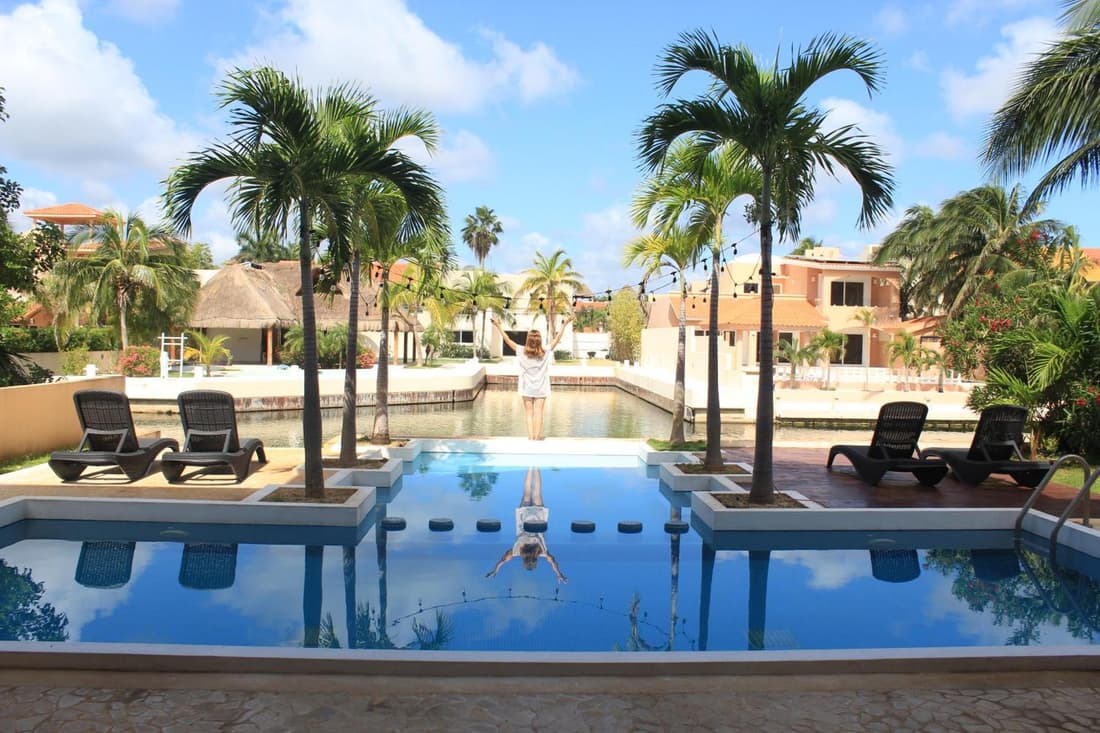 Hermosa Mansión en Puerto Aventuras con alberca