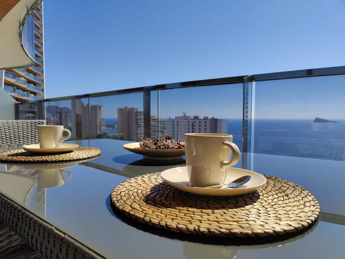 SUNSET WAVES blue sky apartment