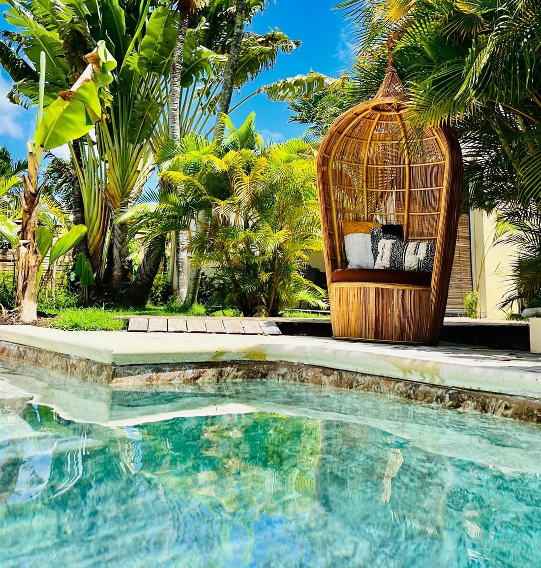 Île tropical lodges
