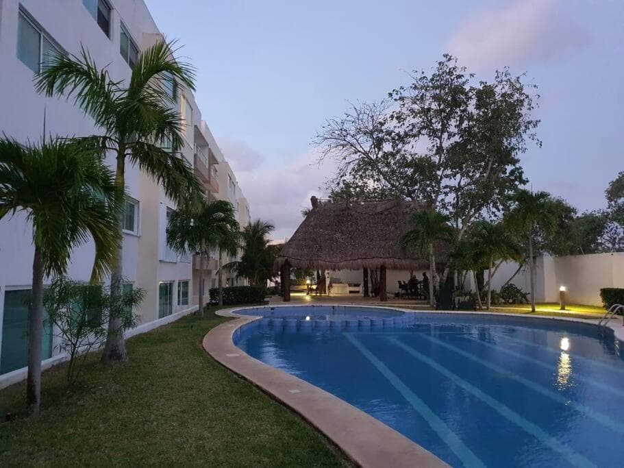 Precioso Depto equipado 5 pers, playa del carmen