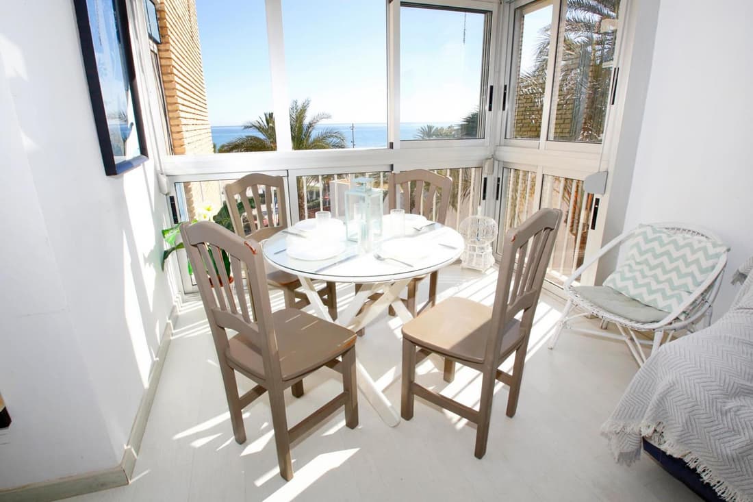 San Juan Beach apartment with AC and views