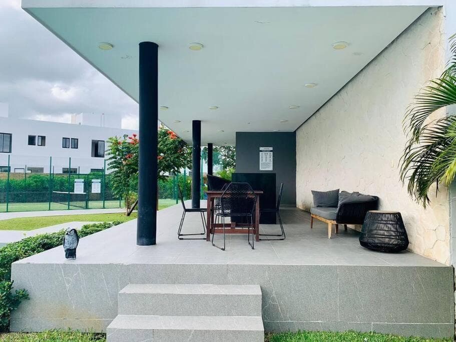 Casa Nah ha’ con jacuzzi, jardín y alberca