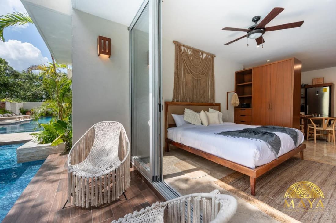NHOA 107B Lux 1BR Condo Pool access in Aldea Zama