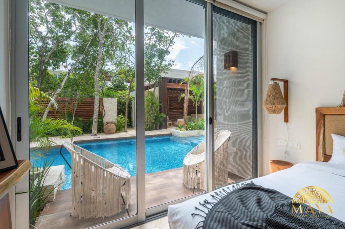 NHOA 107B Lux 1BR Condo Pool access in Aldea Zama