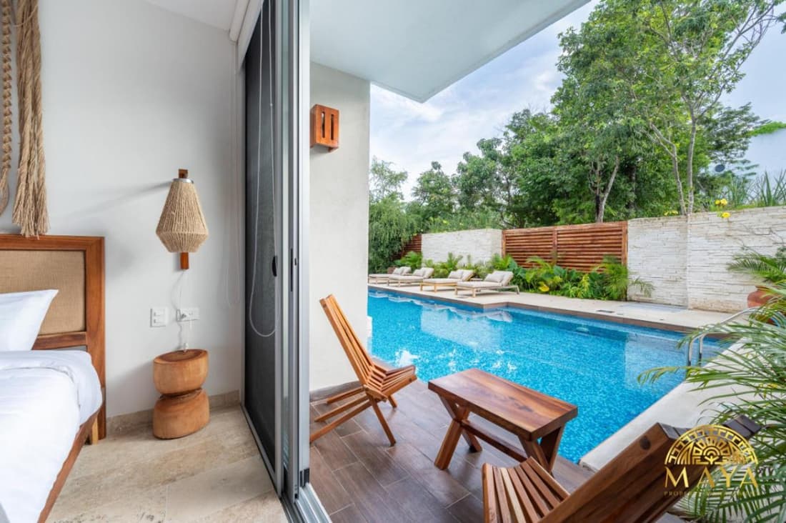 NHOA 101B Lux 1BR Condo Pool access in Aldea Zama