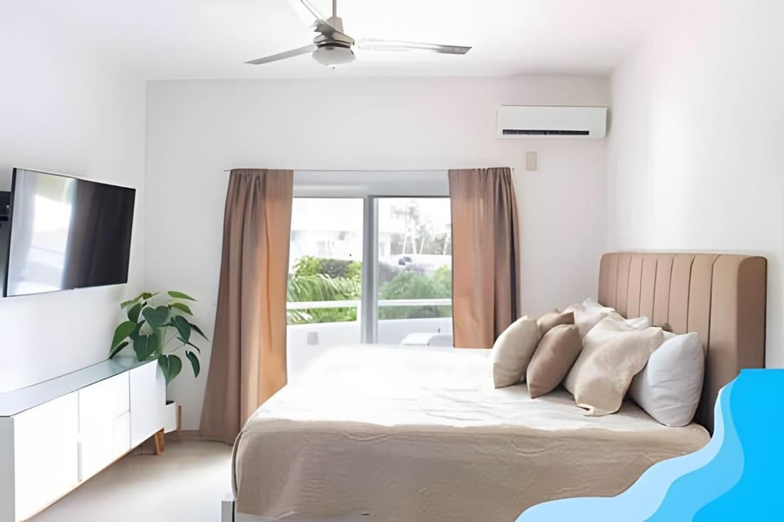 Minimalist Studio with Pool and Scooter