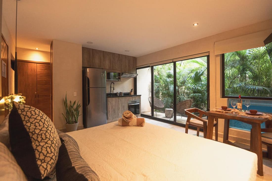 Cacao Tulum - Studio with Exterior Plunge Pool Washer & Dryer