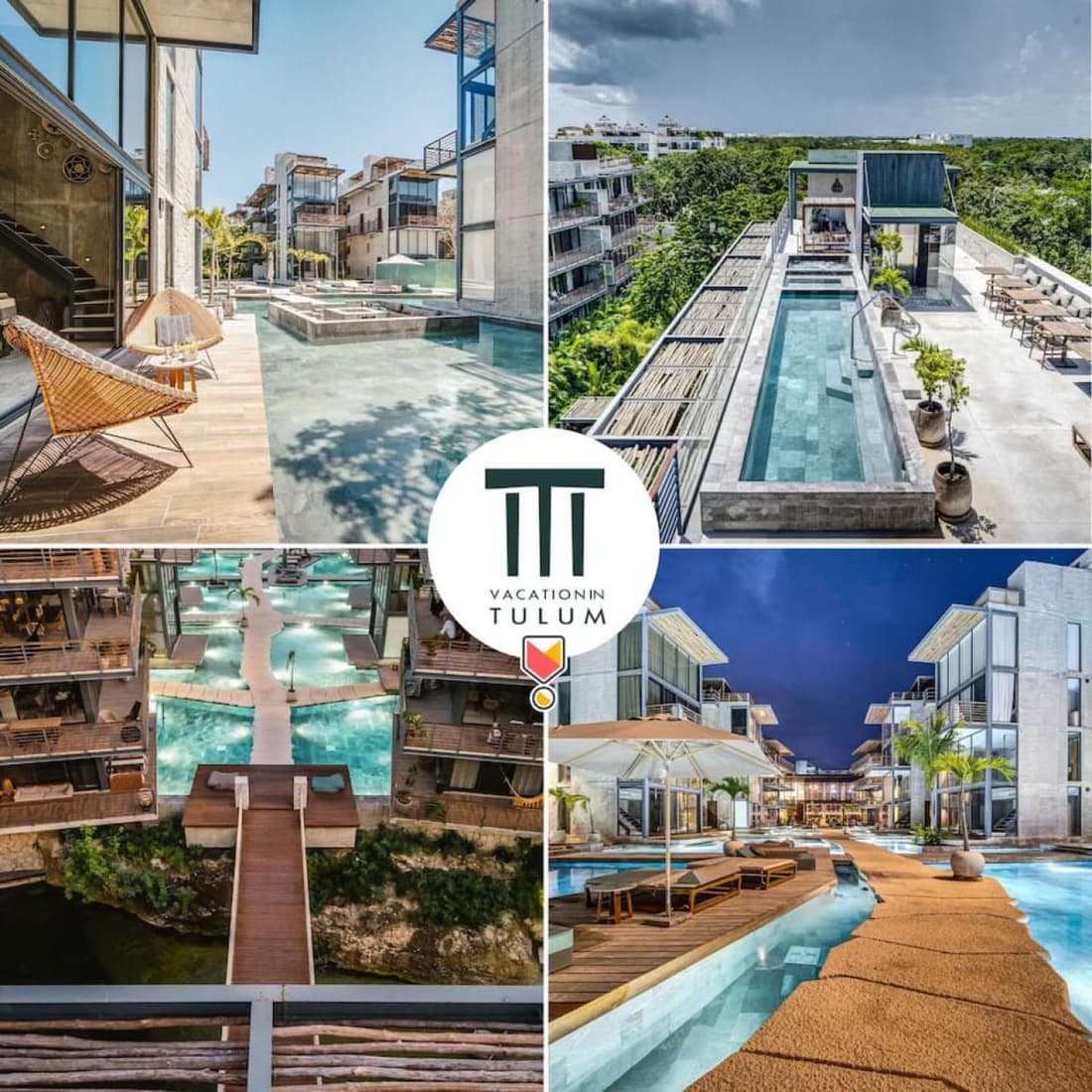 Divine 1BR Swim Up with Cenote and Gym