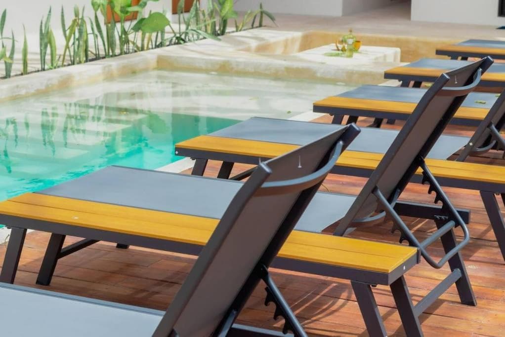 Cozy apartment with pool in Bacalar Center