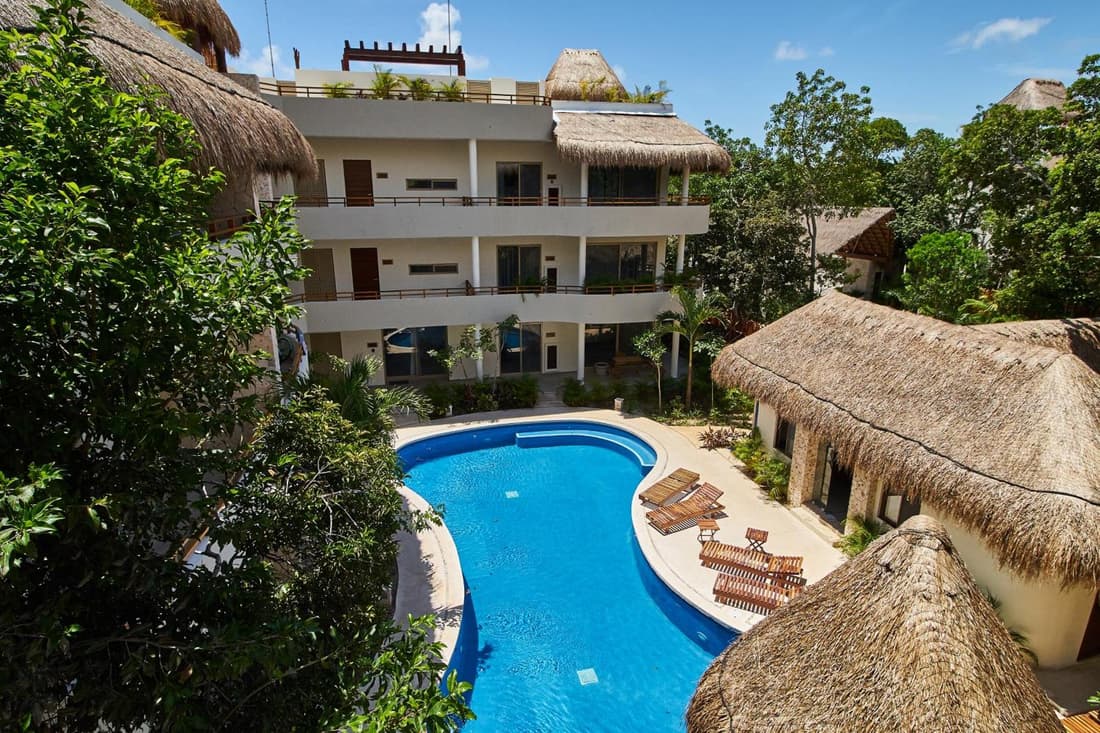 Aldea Zama Penthouse with Private Rooftop in Gated Community