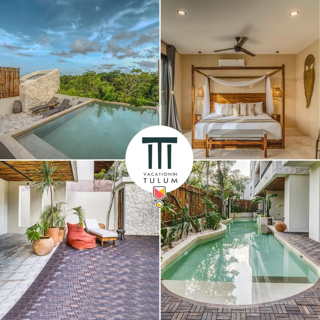Deluxe 6BR Double Penthouse with 2 Private Roof Pools