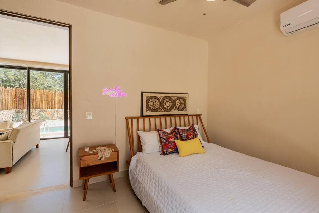 Close to Cenotes Private Pool 24hr Hr Security Gym Yoga Villa