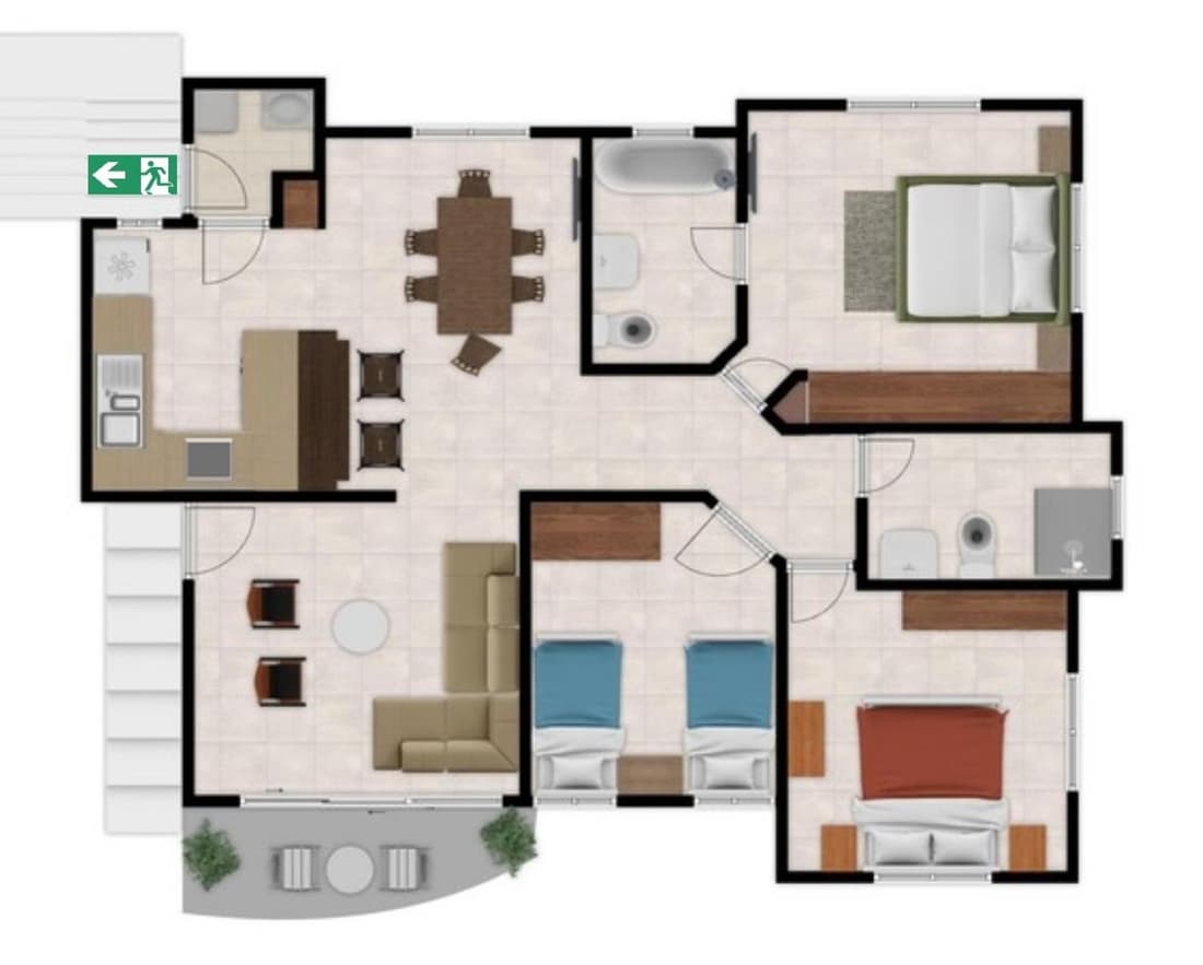 4DR Inviting 3-Bedroom Stay Santo Domingo