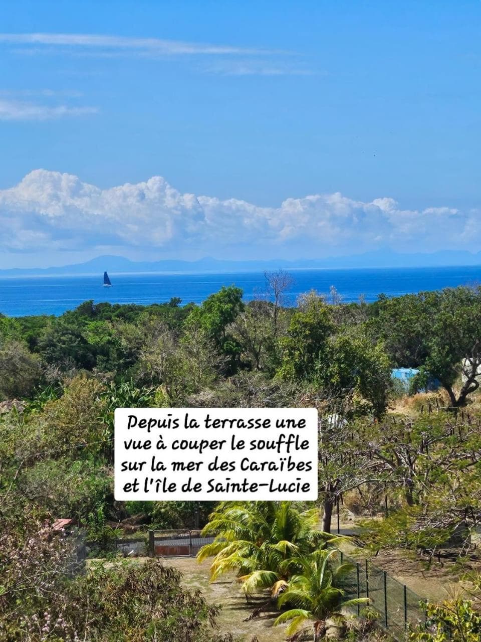 L'Oasis Appartement vue mer des Caraïbes proche des plages