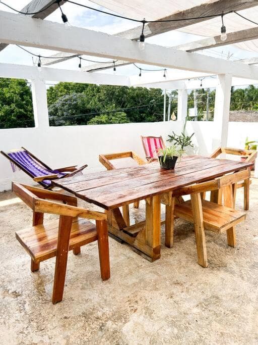 Loft con hermosa vista, terraza y wifi Starlink!