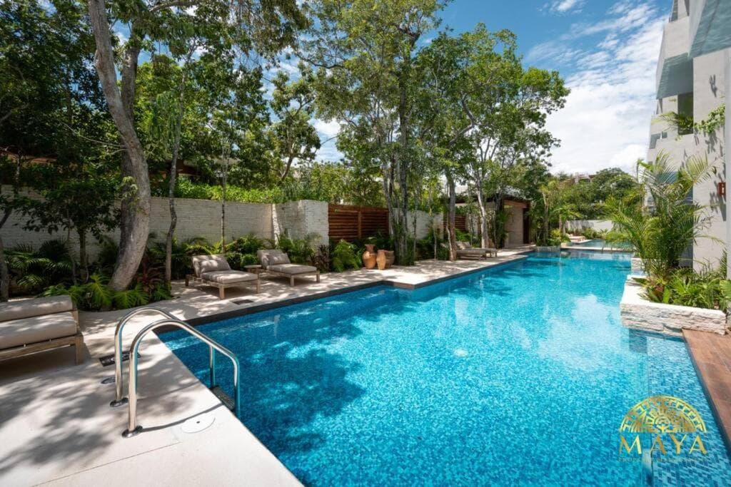 NHOA 303A Lux 2BR Condo Pool View in Aldea Zama