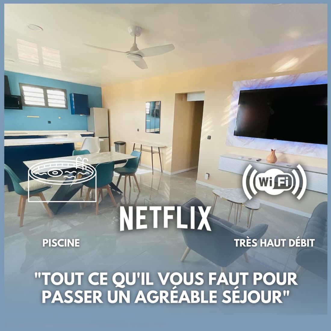 Residence Peace & Joy - Piscine privée - Netflix