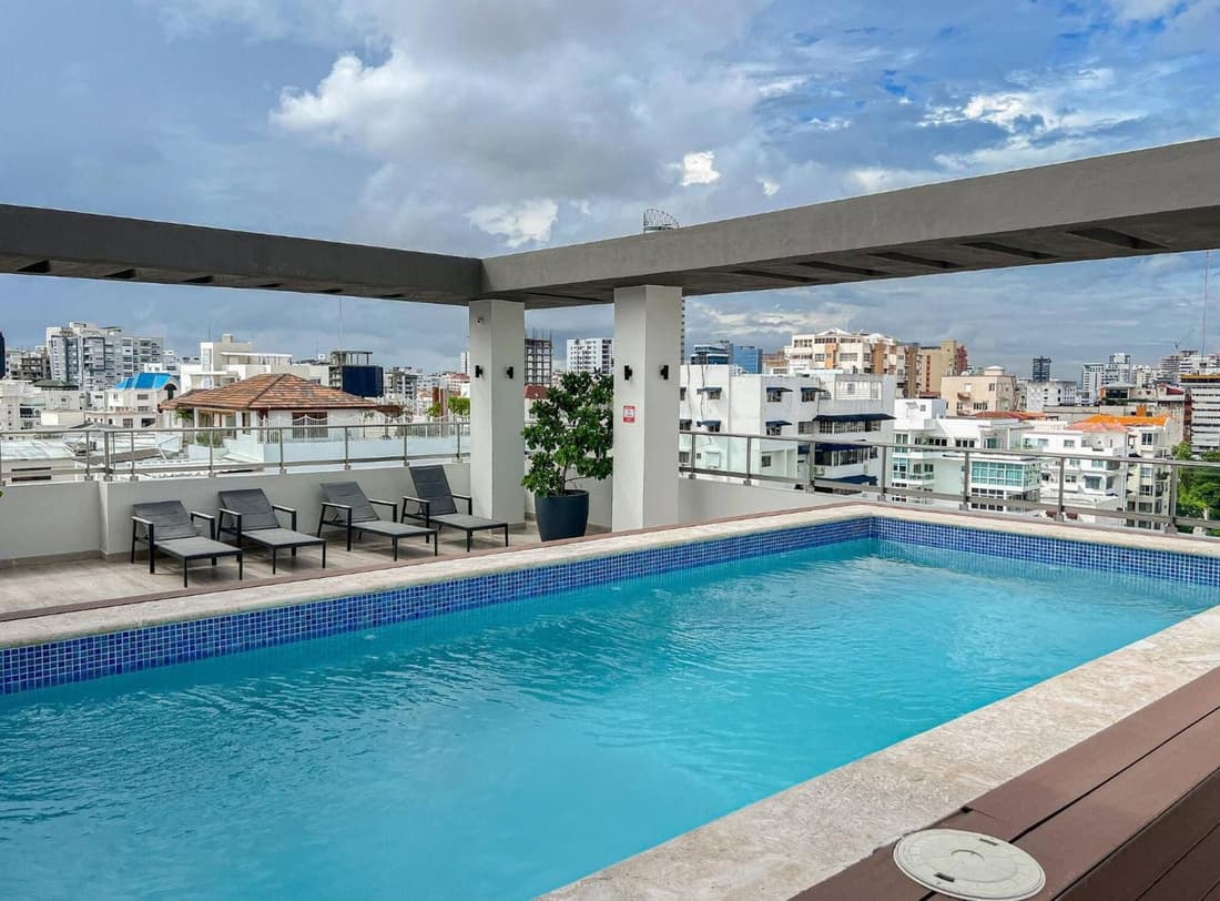 Goistay Elegant Refugio Caribeo 1br Gym Pool Naco APT 9F