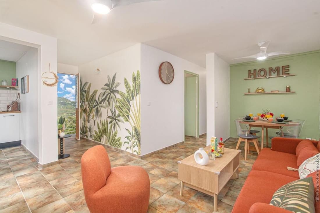 Évasion en Martinique appartement cosy avec balcon et vue