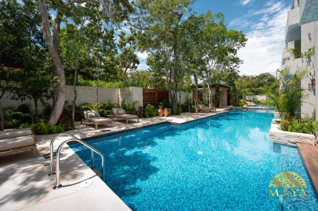 NHOA 203B Lux 1BR Condo Pool View in Aldea Zama