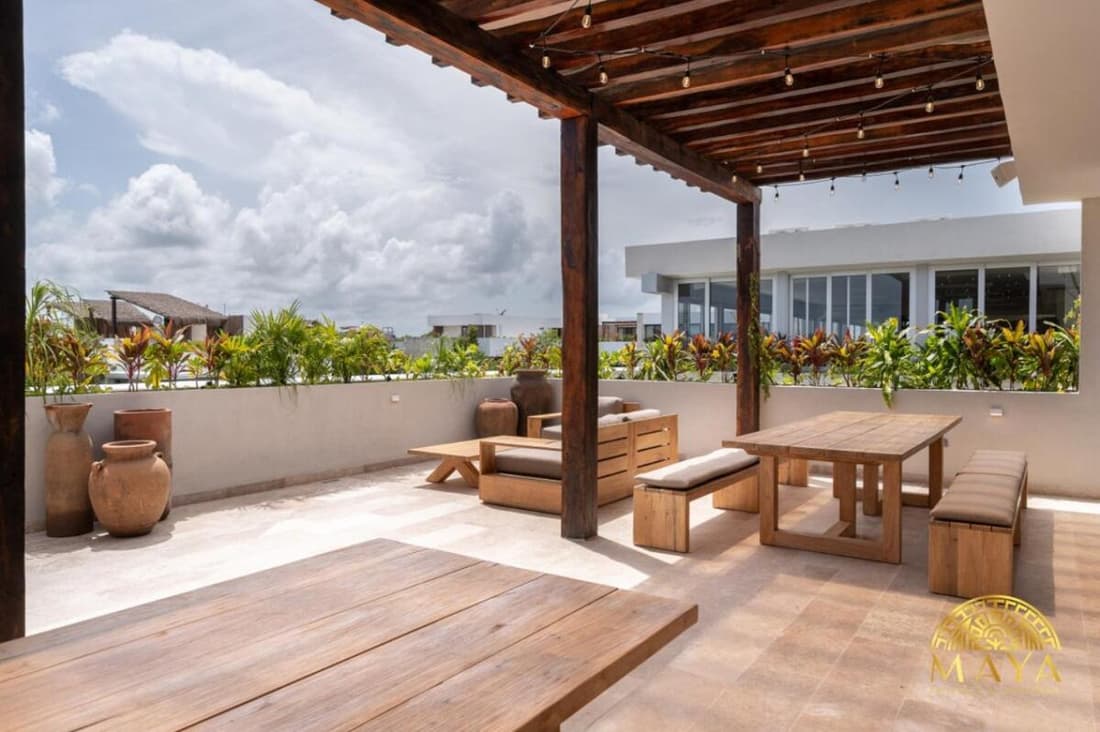 NHOA 205C Lux 1BR Condo Pool View in Aldea Zama