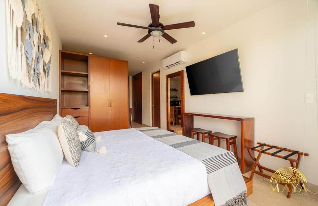 NHOA 303B Lux 1BR Condo Pool View in Aldea Zama