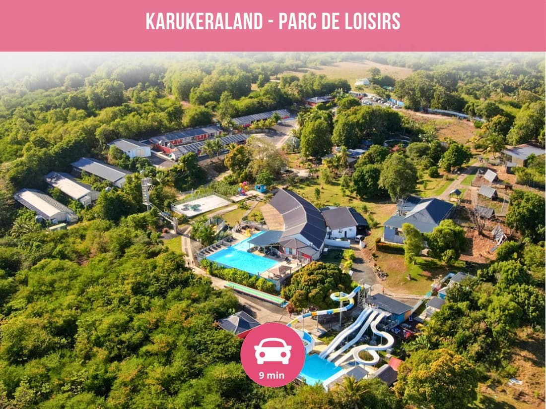 Le Sable Bleu - Évasion tropicale - Idéal Couples & Familles - PLAGE 5min - Piscine - Parking privé - Logement climatisé - Vue sur les palmiers - Restau snack familial sur place