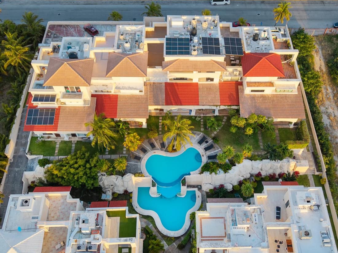 CASCADAS,stylish family villa poolside steps from beach