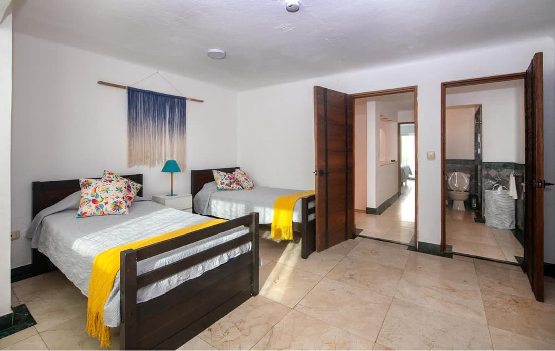 CASCADAS,stylish family villa poolside steps from beach