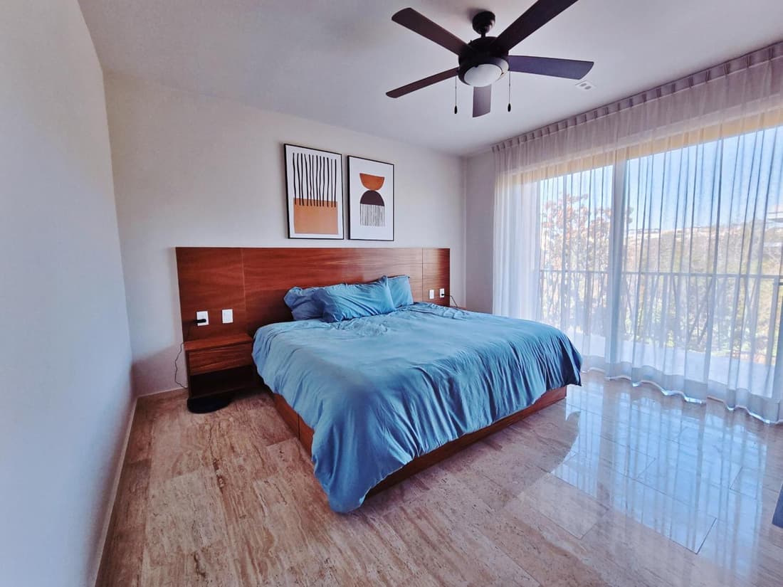 1 BedRoom with King Bed and Balcony with Amenities View