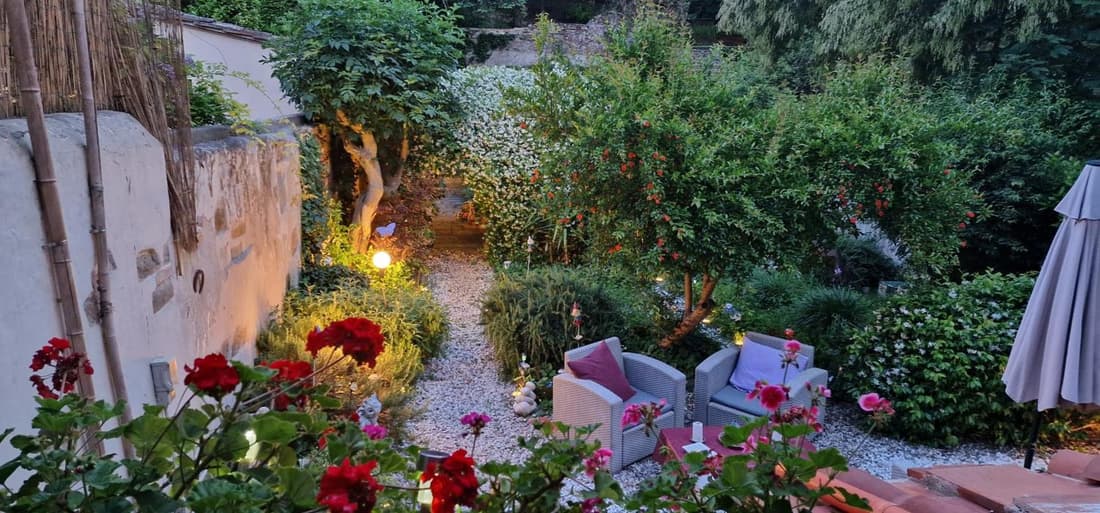 Monica appartamento con giardino al Ponte Vecchio